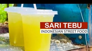 'Indonesia street food juice | ASMR street food indonesia | Es Sari Tebu'