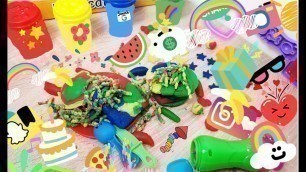 'Learn colors easy for baby and kids Slime combine making kids food fruits squishy ball for children'