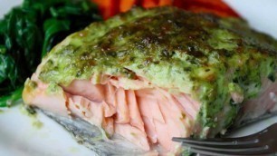 'Broiled Herb-Crust Salmon Recipe - Easy Broiled Fish Technique'