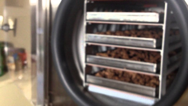 'Ground Beef-Hamburger Meat freeze dried. Knob Style Harvest Right Freeze Dryer'