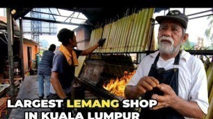 'MALAYSIAN STREET FOOD - Largest Lemang Bakar Shop in KL | Lemang Daun Lerek Greenwood'