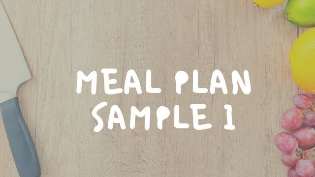 'Actual Meal Planning // Food Exchange - Filipino'