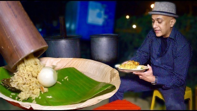 'This Biryani Is Steamed In Bamboo For Two Hours! NRK BAMBOO BIRIYANI Food Truck, Mysuru'