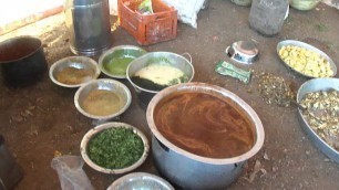 'Food preping, frying Bhaturas\', Puris\', Punjabi Samosas\' etc for Devesh\'s wedding, Ambada, Navsari, Gujarat, India; 7th February 2012'