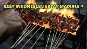 'Indonesian Grilled Satay | Sate Madura Sakera | Indonesian Street Food'