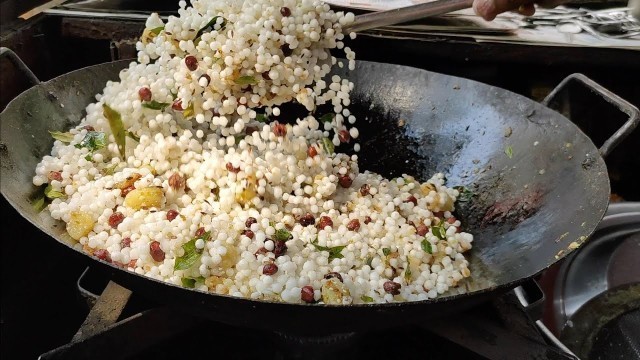 'Authentic Sabudana Khichdi | Maharashtrian Breakfast Dish | Indian Street Food'