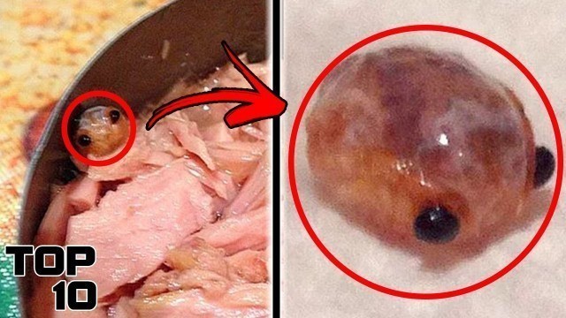 'Top 10 Disturbing Things Found In Food | Marathon'