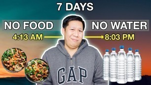 'I tried FASTING for RAMADAN for a WEEK (Non Muslim) | No food and no water for 7 days'