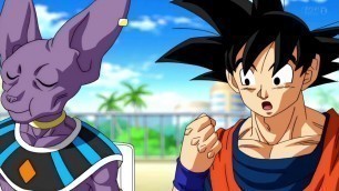 'Goku vs Beerus mini food fight english sub'