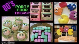 '80\'S PARTY FOODS! (Cabbage Patch Donuts, Cassette Tape Poptarts, Tetris Brownies, Pac Man Cookies)'