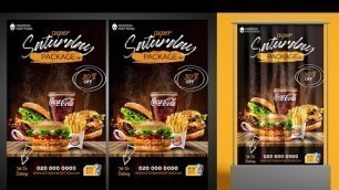 'Fast Food Banner Design in Photoshop | Restaurant Banner'