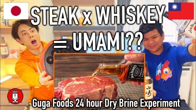 '#70 Asians React to Guga Foods 24hrs Whiskey Aged Steak Experiment | But Tasty?'