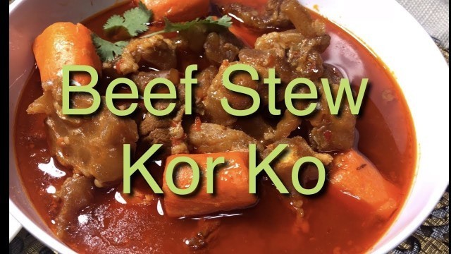 'Khmer food  -Beef Stew  Kor Ko'