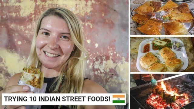 'INDIAN STREET FOOD TOUR IN JAIPUR! 10 Different & Amazing Vegetarian Foods! | Jaipur Vlog'