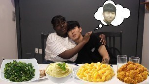 'MY BOYFRIEND TRIES SOUL FOOD FOR THE FIRST TIME | FIGHTING IN KOREA!?! STORYTIME!'