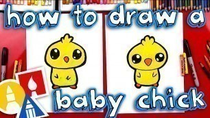 'How To Draw A Cartoon Baby Chick'