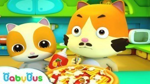 'Baby Kitten\'s Special Pizza | Food Song | Nursery Rhymes | Kids Songs | Baby Cartoon | BabyBus'