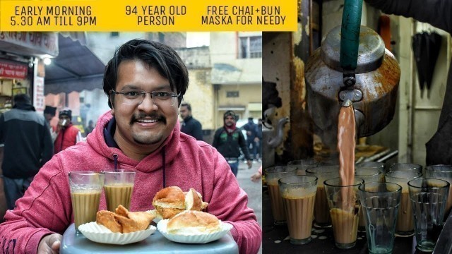 'Gulab Ji Chai Wale | Bun Maska | Samosa Bun Maska | Jaipur Street Food | Jaipur Famous Breakfast'