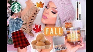 'FALL Must Haves! 2017 | Clothes, Makeup, & Food ! | Valerie Pac'