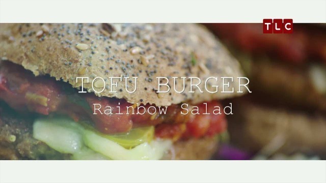 'Tofu Burger Rainbow Salad | JAMIE\'S SUPER FOOD'