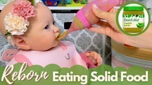 'Reborn Baby Skya: Solid Food & Bottle Feeding Baby Skya And Changing Her In To A Cute Winter Outfit!'