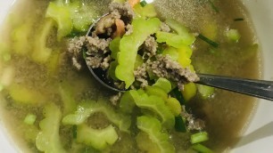 'KH-33 Bitter Melon With Beef Soup Recipe# Khmer Food Delicious'