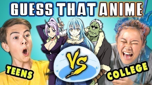 'GUESS THAT ANIME CHALLENGE | Teens Vs. College Kids (React)'