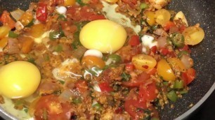 '[ [low carbs] ]Oats recipe//Schezwan eggie oats//diet food--healthy tasty lunch idea'