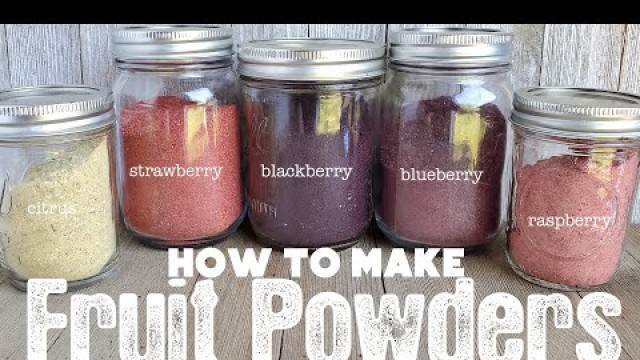 'How to Make and Use Fruit Powders | Dehydrating Blueberries | The Purposeful Pantry'