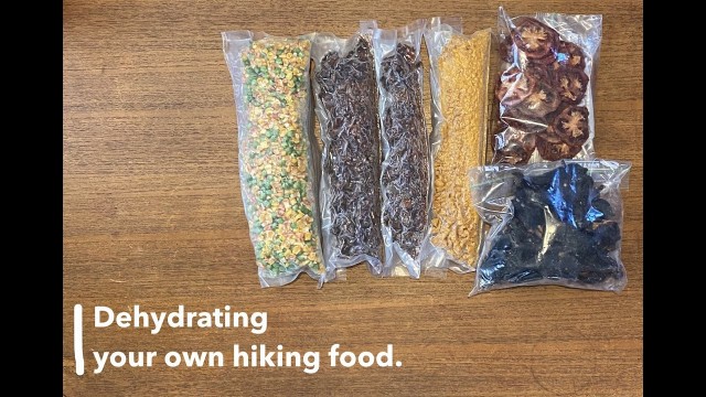 'Dehydrating your own hiking food | DIY meals for backpacking camping | Beef jerky, bolognaise, dahl'