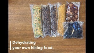 'Dehydrating your own hiking food | DIY meals for backpacking camping | Beef jerky, bolognaise, dahl'