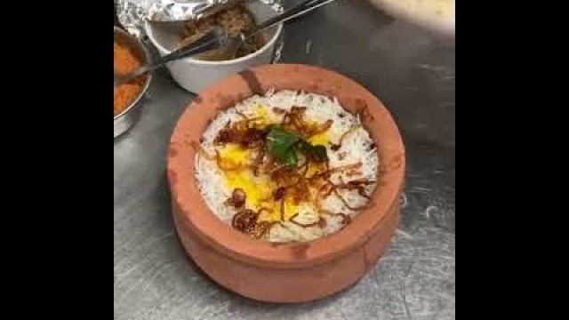 'Veg Matka Biryani / Indian street food / food short video #A1Food #Shorts'