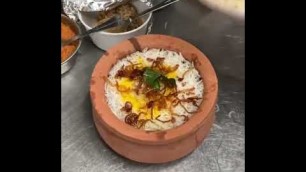 'Veg Matka Biryani / Indian street food / food short video #A1Food #Shorts'