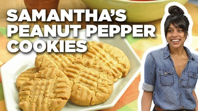 'Samantha Seneviratne\'s Crunchy Peanut Pepper Cookies | The Kitchen | Food Network'