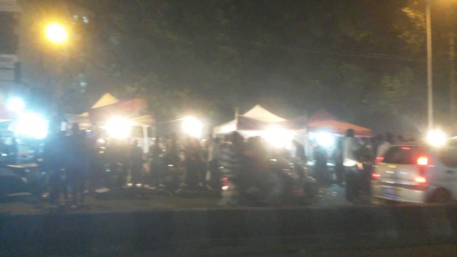 'frazer town☆non-veg food stalls on street during ramzan festival☆in bengaluru (India)'