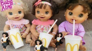 'BABY ALIVE McDonalds Outing With Pumpkin, Ruby Snow & Margie McCabe!'