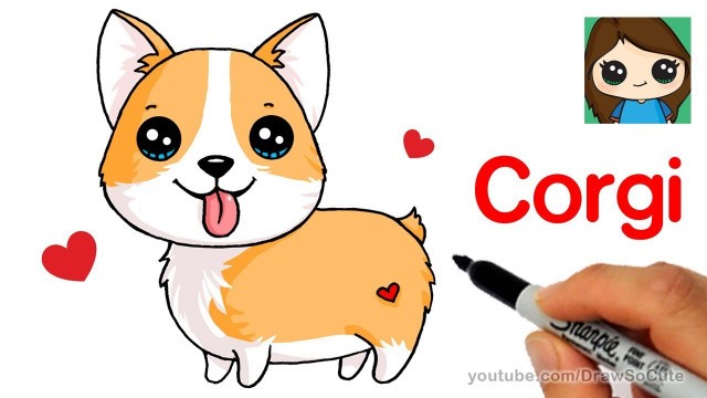 'How to Draw a Corgi Easy | Cartoon Dog'