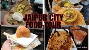 'Jaipur City Food Tour jaipur food xplorer | Lassiwala | Gulab ji chai Dal pakwan indian street food'