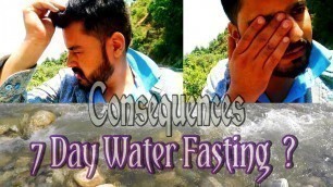 'Water Fasting - No food For a Week - What Happens When You Water Fasting'