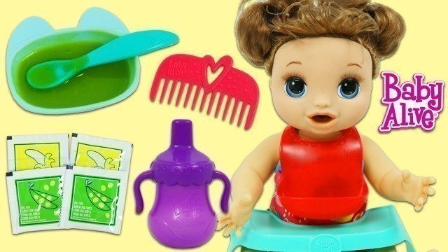 'Baby Alive Happy Hungry Baby Playset | Cute Talking Doll that Eats and Drinks!'