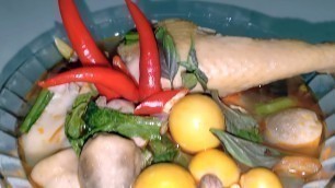 'Chicken Tom Yum  Khmer easy food cooking at home l