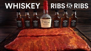 'Whiskey Ribs! Maker\'s Mark VS Jack Daniel\'s Which is BEST?'