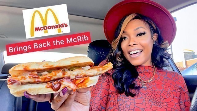 'MCDONALD’S BRINGS BACK THE MCRIB (AGAIN) | Food Reviewer'