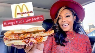 'MCDONALD’S BRINGS BACK THE MCRIB (AGAIN) | Food Reviewer'