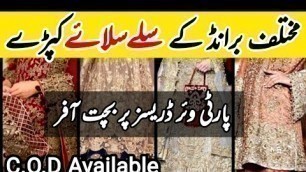 '*Mix Brand\" Stitched Dresses Sale  | Binsaeed Collection | Abbaya | Bedsheet | Sofia Food And Vlog'