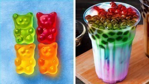 'BUBBLE TEA And Other Cool Dessert Recipes And Sweet Food Ideas With Jelly And Chocolate'