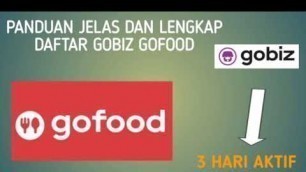 'PANDUAN LENGKAP DAFTAR GOFOOD GOBIZ sampai 2021 !!! 3 HARI LANGSUNG AKTIF'