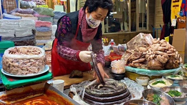 '대구 서문시장 별미 암뽕순대 할머니 근황 SUNDAE / Korean street food'