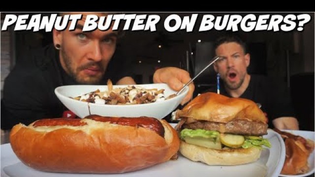 'Elvis Presley Burger Challenge! Peanut Butter Burgers, Sausages & Milkshakes | Man Vs Food'