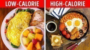 'Low-Calorie VS High-Calorie Food Recipes || Delicious Egg Hacks For Everyone!'